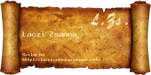Laczi Zsanna névjegykártya